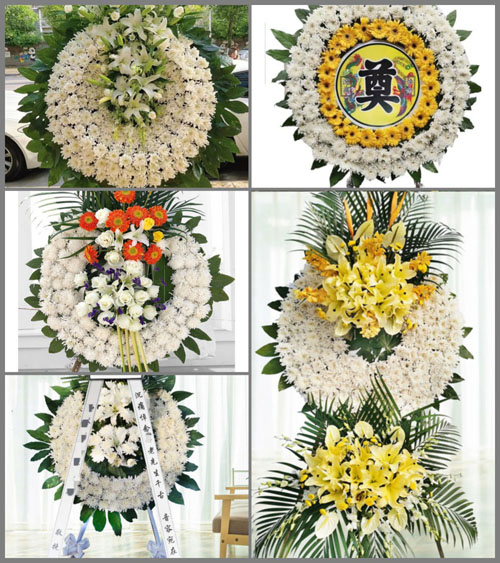 广东江门市台山市冲蒌镇达材村花圈速递